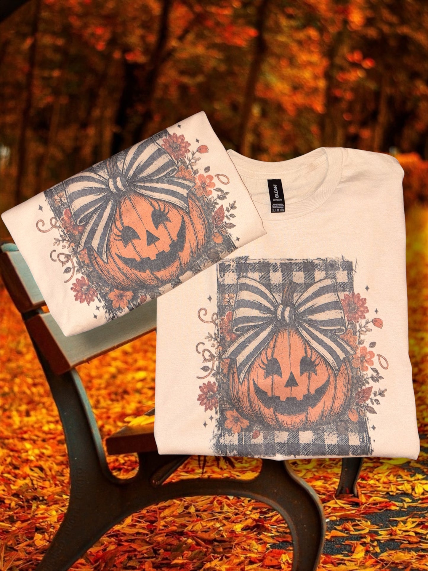 Plaid Bow Pumpkin 