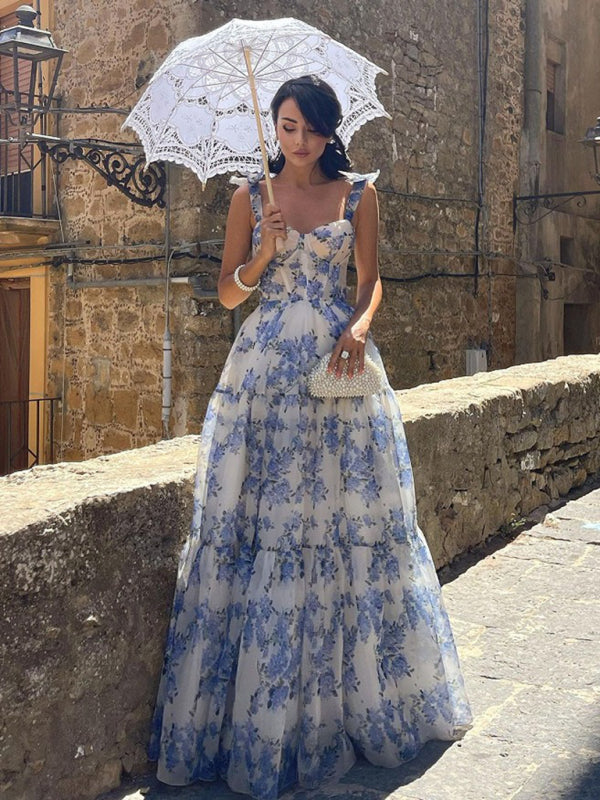 Women's Fashion One Shoulder Sequined Long Tail Evening Dress