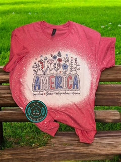 America Bleached Red