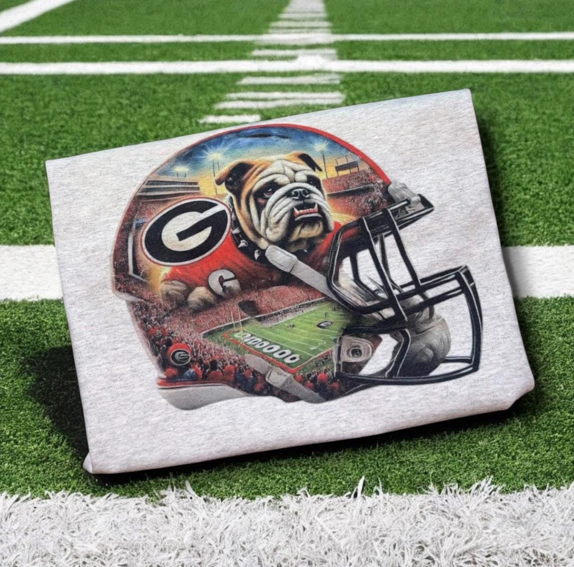 Georgia Bulldogs helmet.