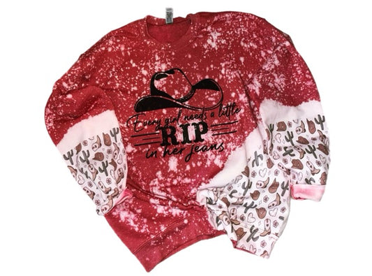 Custom Bleached Sweatshirts