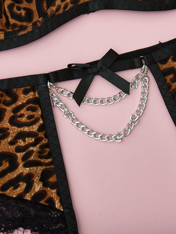 Women's Sexy Lace Mesh Perspective Sexy Lingerie Set