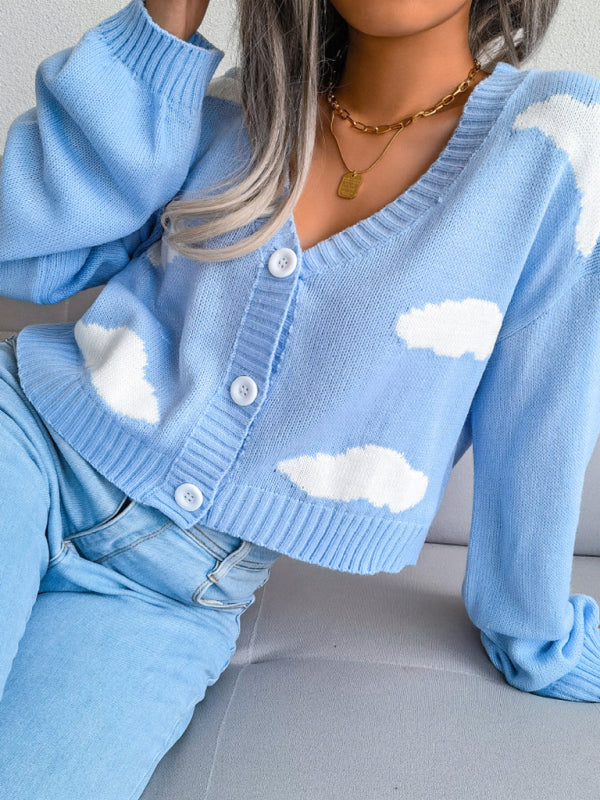 Women's Baiyun knitted cardigan sweater