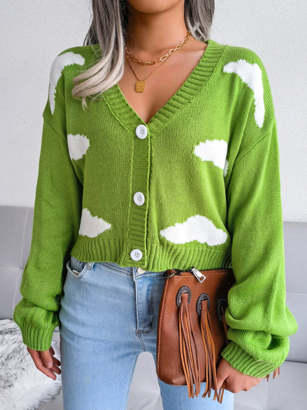 Women's Baiyun knitted cardigan sweater