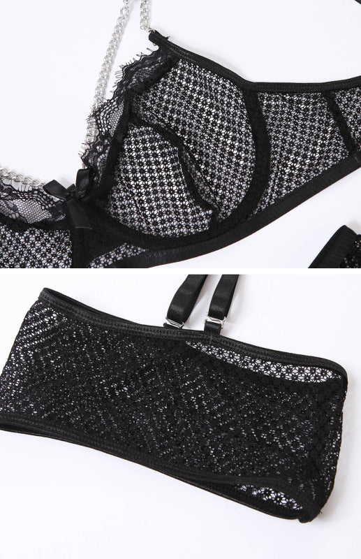 Women's Sexy Mesh Breathable Lingerie Set